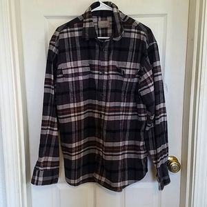 JACHS XL Extra Large Grey Flannel Plaid Shirt